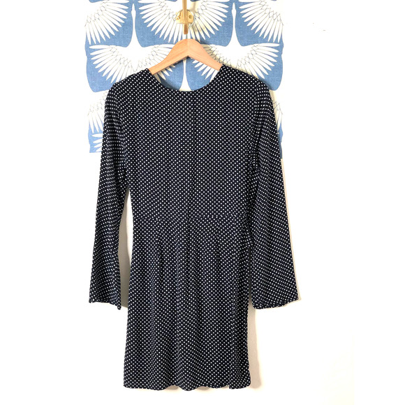 Topshop Blue Polka Dot Tortoise Belt Mini Dress - Picture 6 of 6